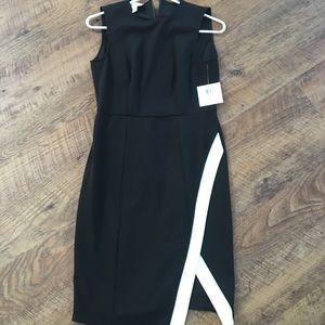 Donna Morgan NWT Black white envelop dress
